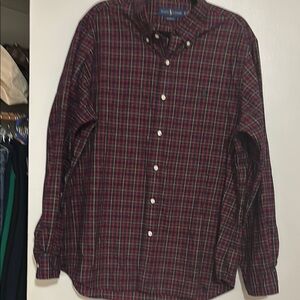 Polo by Ralph Lauren Men's Red Plaid Shirt